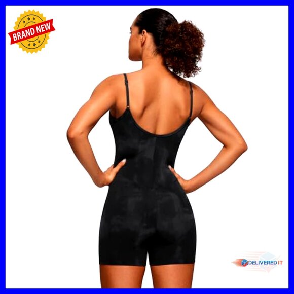 Butterluxe Yoga Romper with Removable Pads, Adjustable Straps, 4" Shorts - Picture 2 of 6